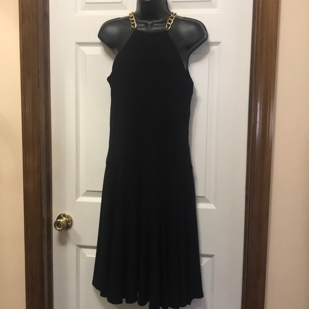 Lauren Ralph Lauren LBD with gold chain detail